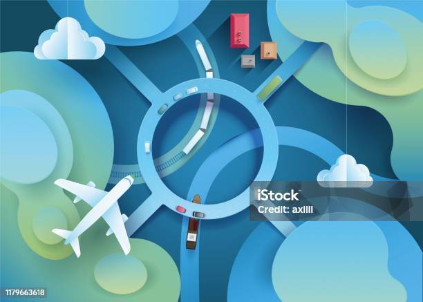 Traffic Stock Illustration - Download Image Now - Transportation, Airplane, Mode of Transport