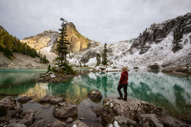istock Adventurous Girl Hiking in Nature 1179663766