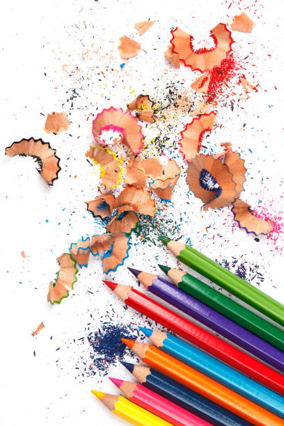 istock Multicolored pencils and shavings 1179665151
