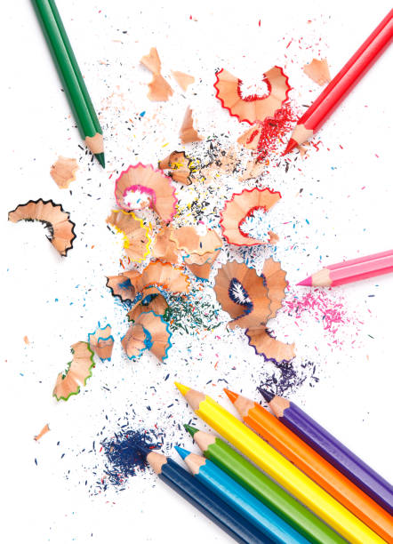 istock Multicolored pencils and shavings 1179665443