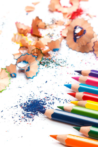 istock Multicolored pencils and shavings 1179665466