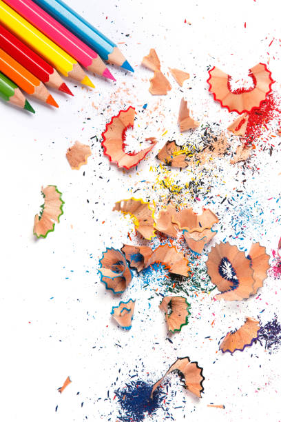 istock Multicolored pencils and shavings 1179665522