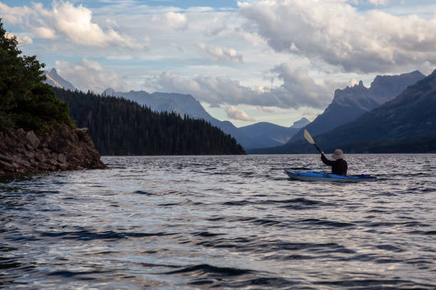 istock Kayaking in Glacier Lake 1179665523