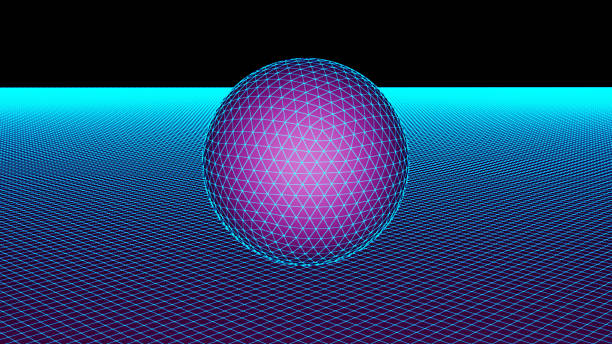 istock The grid of the sphere. 3D Illustration. 1179665706