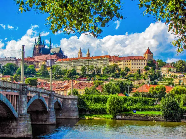 Summer view of Prague, Czech Republic