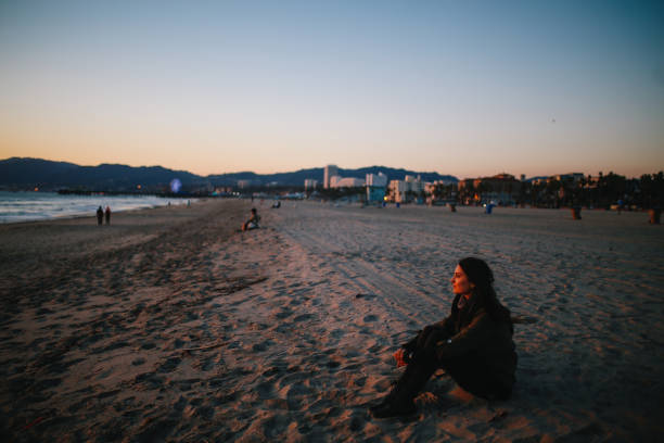 istock relaxing on the Santa Monica beach 1179666891