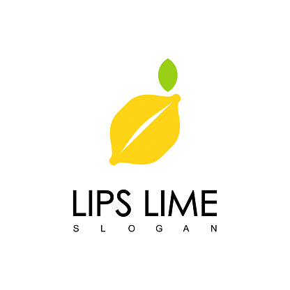 Lips Lime Logo For Fresh Beauty Care Company Symbol Stock Illustration -  Download Image Now - iStock