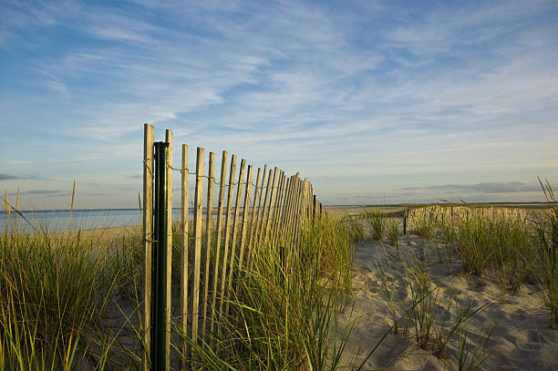 Valla de playa - foto de stock