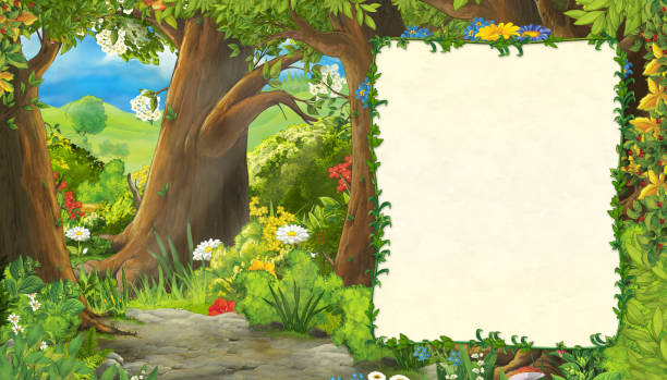 Cartoon Sommerszene Mit Wiese Im Wald Mit Rahmen Für Text Stock Vektor Art und mehr Bilder von Fee - iStock Cartoon Sommerszene Mit Wiese Im Wald Mit Rahmen Für Text Stock Vektor Art und mehr Bilder von Fee - iStock