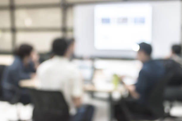 istock Blur office meeting background business people working group in discussion boardroom 1179678192