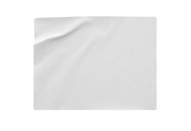 istock Paper sticker label isolated on white background 1179679020