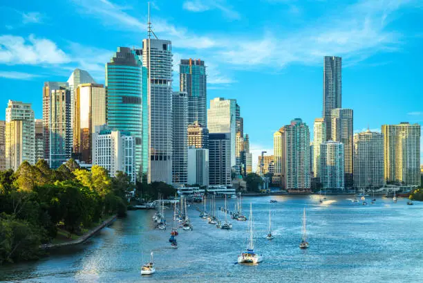 Brisbane skyline, capital of Queensland, Australia