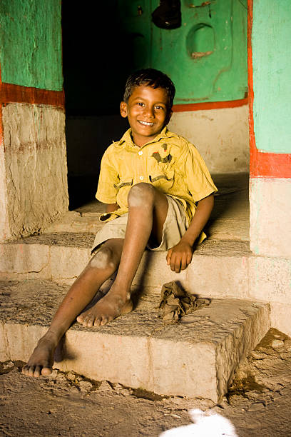 Cheerful Indian Child  village maharashtra stock pictures, royalty-free photos & images