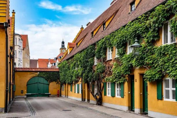 The Fuggerei , the world's oldest social housing complex still in use.