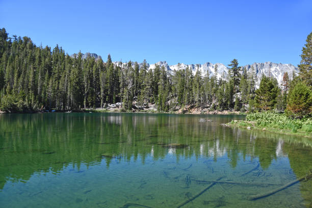 Heart Lake at Mammoth Lakes California stock photo