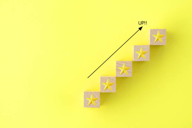 istock 5 stars assessment on yellow background 1179686997