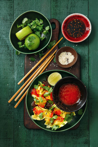 istock Steamed wontons filled with chicken 1179688487