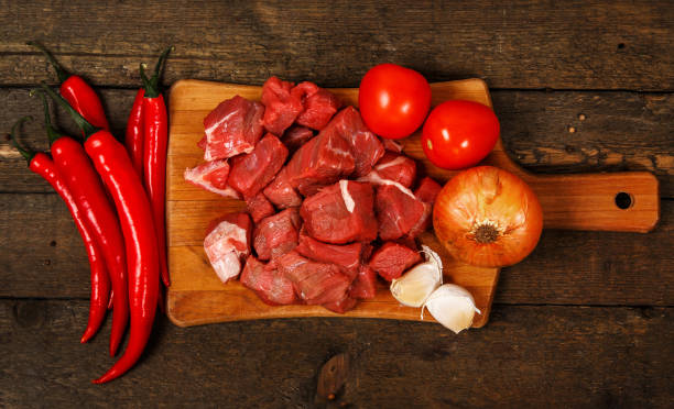 istock Raw meat and vegetables 1179693007