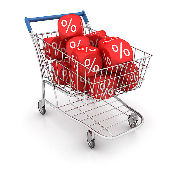 istock Shopping Cart full of discounts 117970149