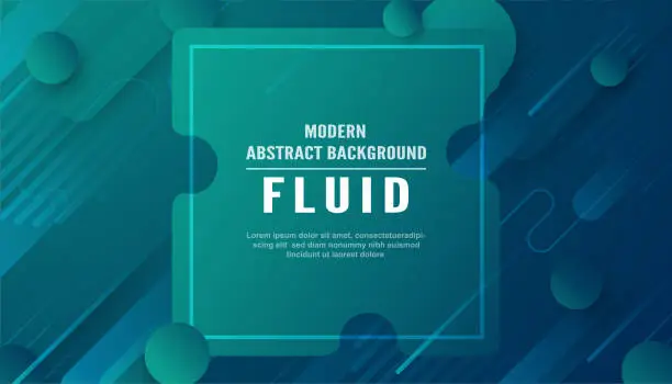 Vector illustration of Modern abstract background in liquid and fluid style. Trend design of the world. 3D illustration template for web banner, business presentation.