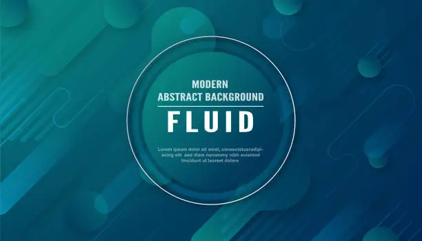 Vector illustration of Modern abstract background in liquid and fluid style. Trend design of the world. 3D illustration template for web banner, business presentation.