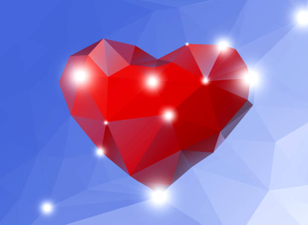 istock red heart shape on the blue background 1179711529