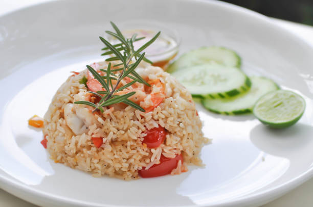 istock fried rice or stir-fried rice with shrimp 1179711654