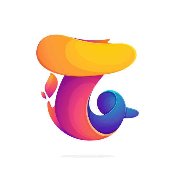 t буква логотип, состоящий из пламени огня. - letter t fire flame typescript stock illustrations