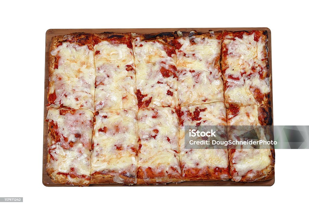Rectangular Sicilian Pizza Pie Stock Photo - Download Image Now ...
