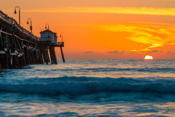 istock Dramatic Sunset Landscape at San Clemente Pier California 1179713236