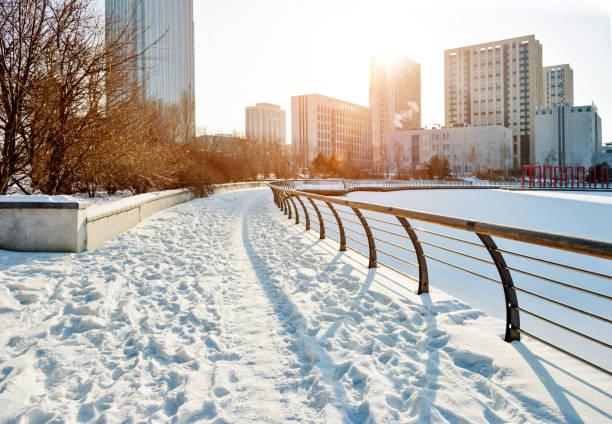 istock City sidewalk in snowy day 1179714198