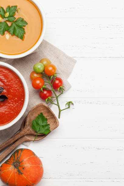 istock Tomato and pumpkin soup 1179718172