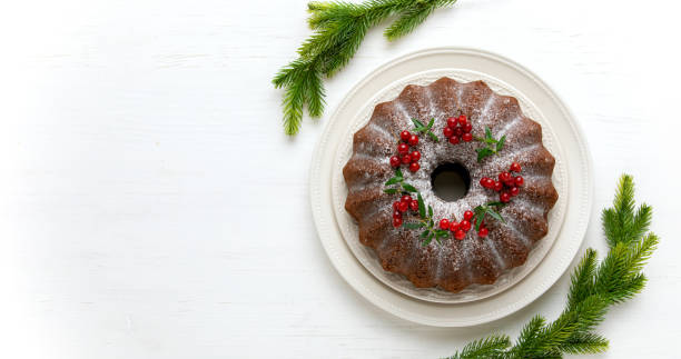 istock Christmas bakery banner or template with blank space for a greeting text, view from above 1179718218