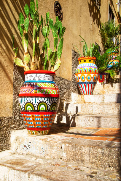 istock Colorful pottery in Taormina, Italy 1179729698