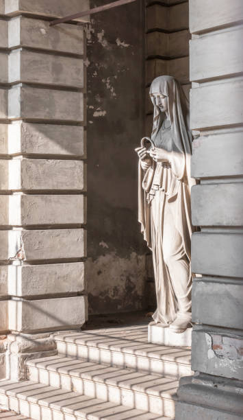 istock Statue in stone of Virgin Mary 1179731350