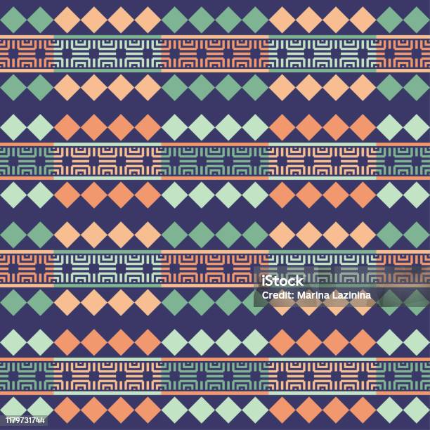 Striped Patterned Objects Seamless Pattern Of Striped Shapes Patterned Texture Stock Illustration ...