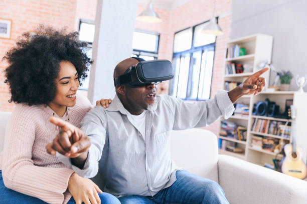 istock Mutli generation family playing with VR 1179734138