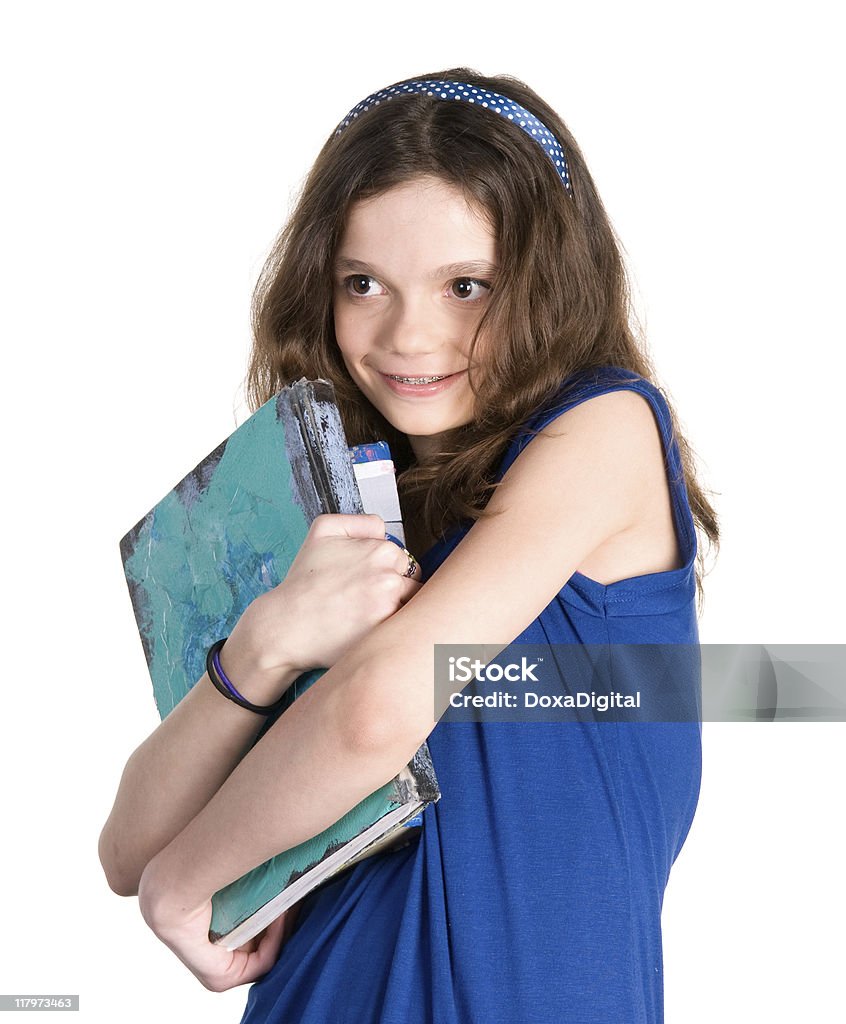 Aluna com livros - Foto de stock de 12-13 Anos royalty-free