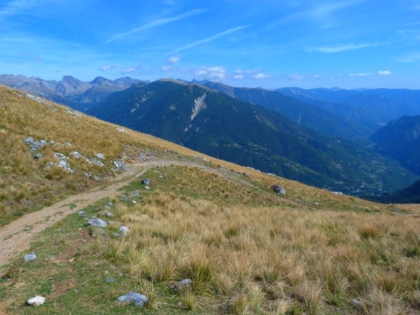 istock Trail, coming down from Mont Petoumier, Alpes-Maritimes 1179741633