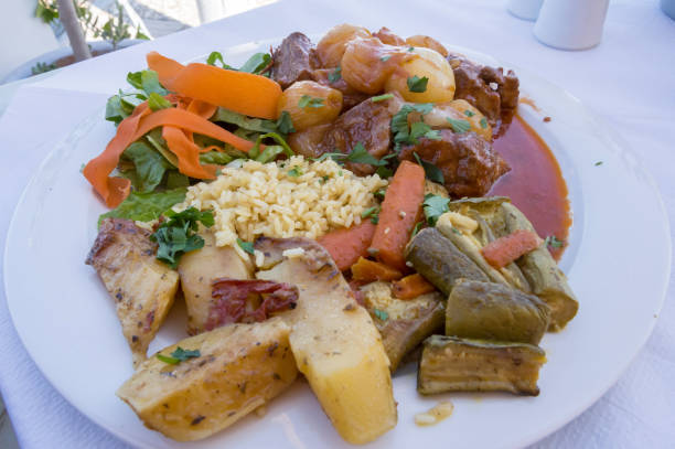 istock Plate of veal (stifado) prepare with onions 1179741730