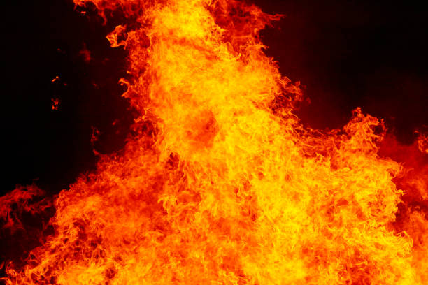 istock Fire flames detail. Fireman emergency. Carbon emission. Horizontal 1179741912