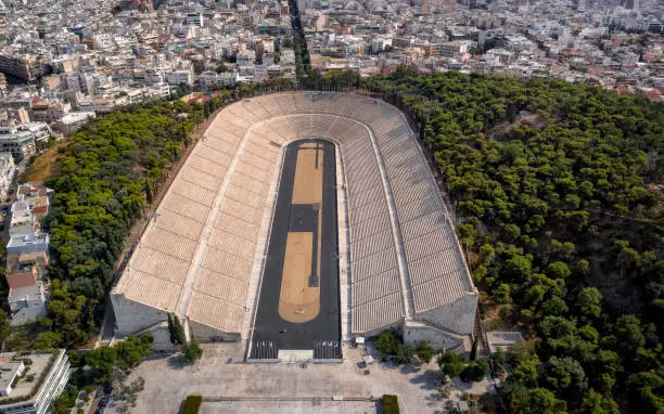 Aerial view of the Panathenaic Stadium