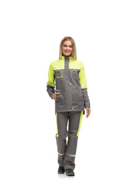 istock Blonde in working clothes isolated view 1179744368