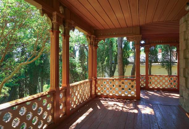 istock Old wooden terrace 1179745486