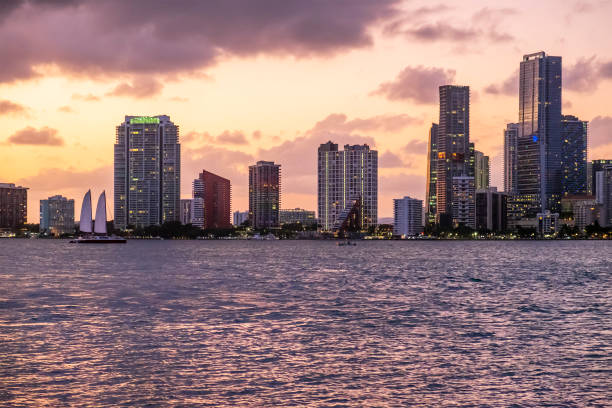 istock Downtown Miami skyline at dusk - Florida (US) 1179748245