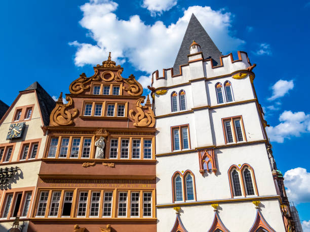 istock Main Market Square buildings in Trier, Germany partial view 1179748407