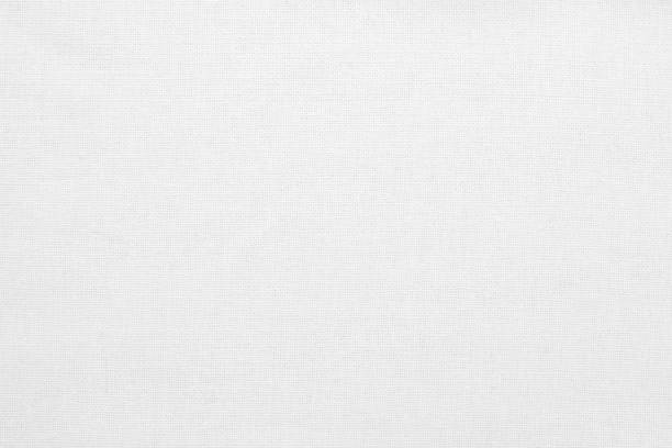 white cotton fabric texture background, seamless pattern of natural textile. - material têxtil imagens e fotografias de stock