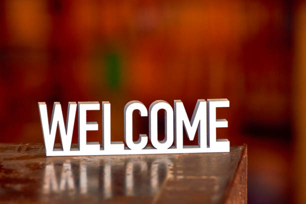 istock Welcome sign on warm hygge background 1179756025