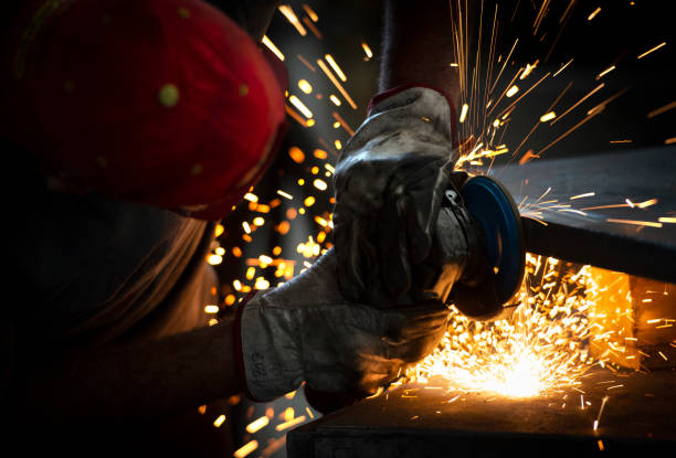 istock Metal grinding technology stock photo 1179757148
