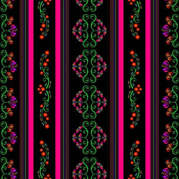 Vector illustration of Mexican Vector Seamless Pattern